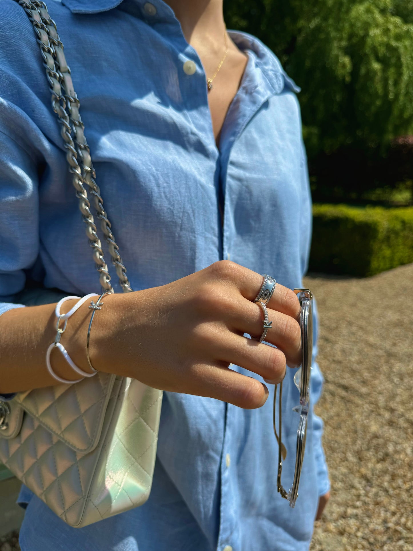 Initial Crystal Cuff