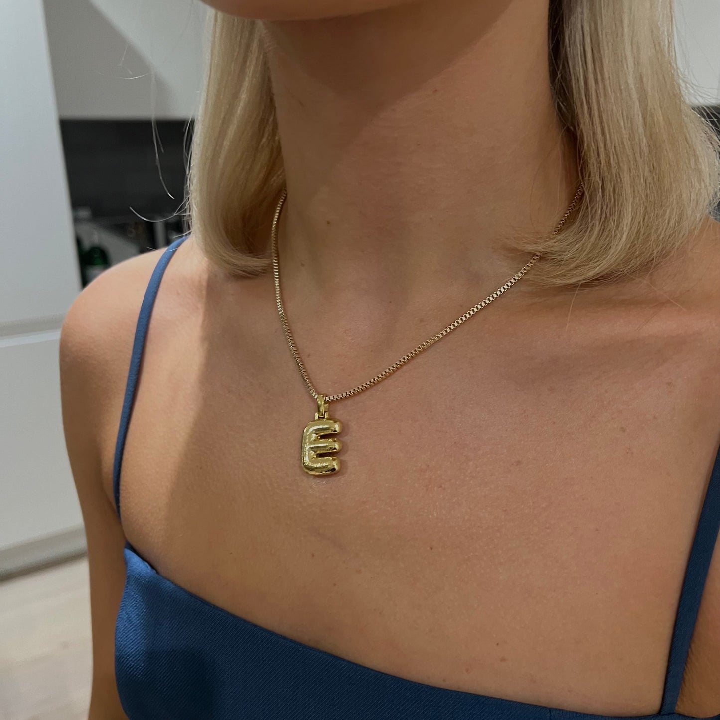 Bubble Initial Necklace