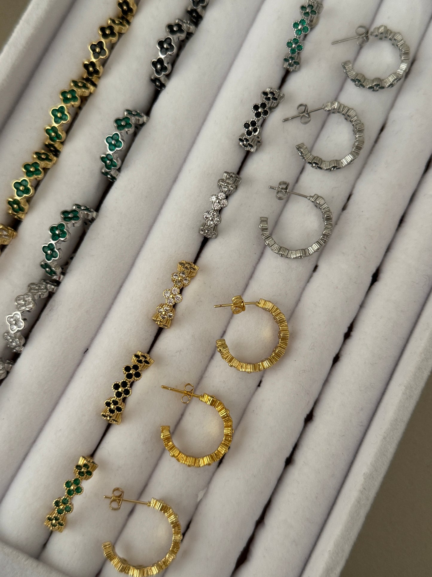 Clover Hoop Earrings