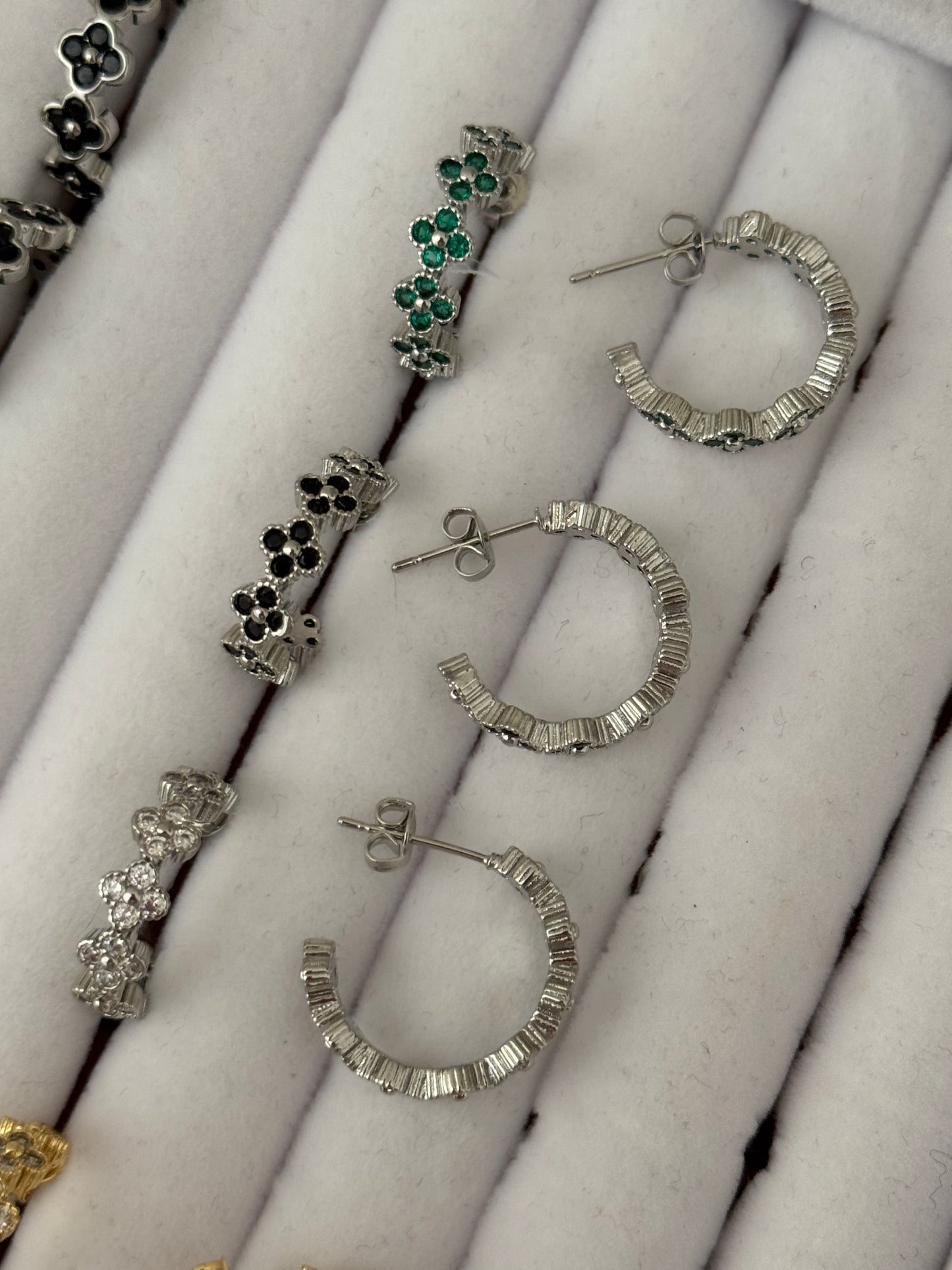 Clover Hoop Earrings