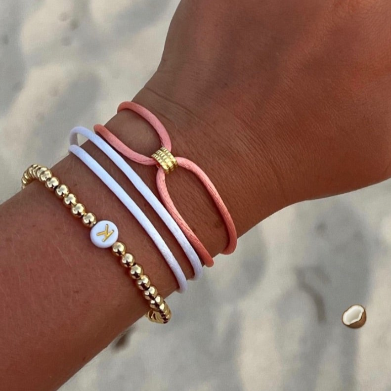 Textured Ring Ribbon Bracelet