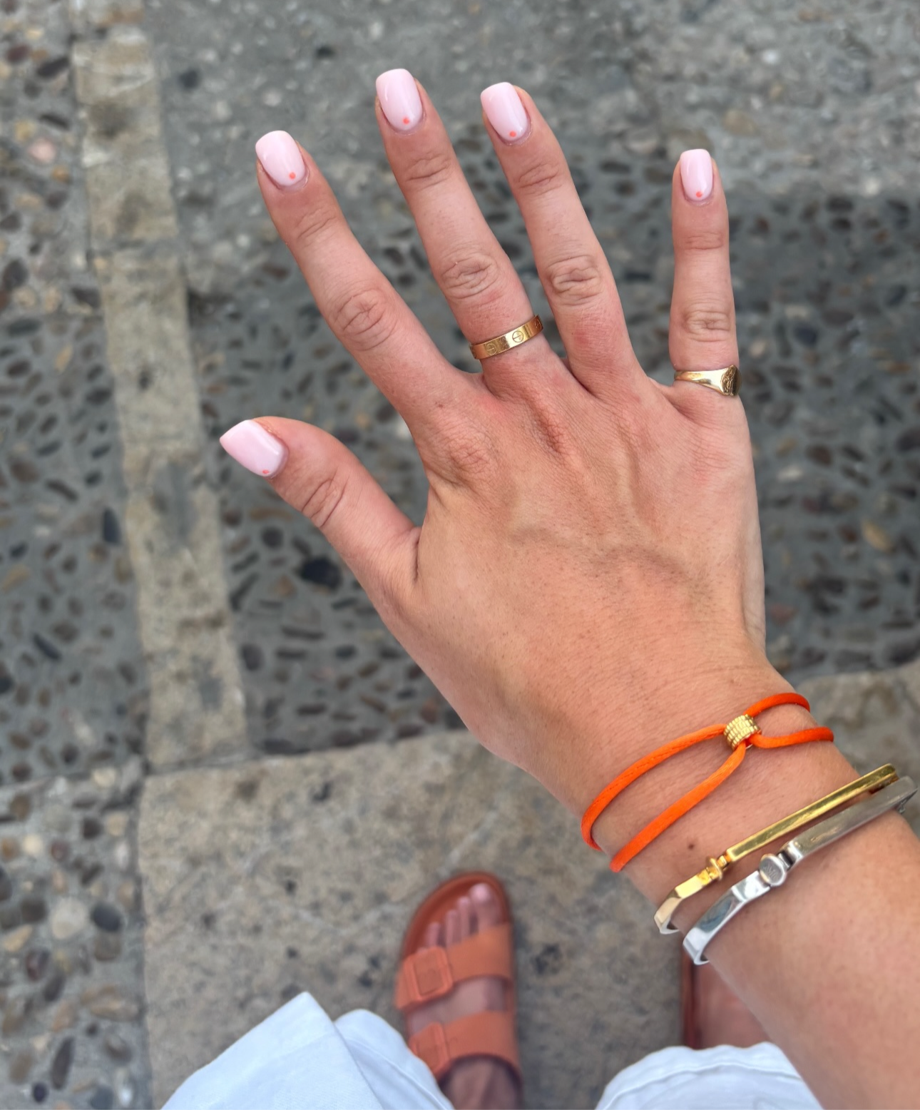 Textured Ring Ribbon Bracelet