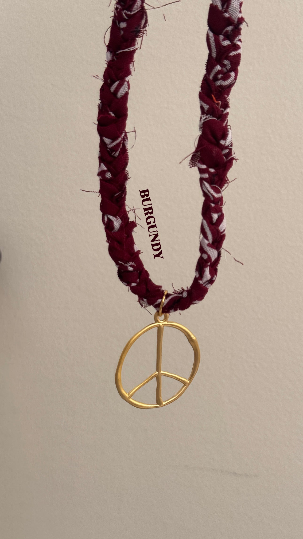 Peace Charm Bandana Necklace