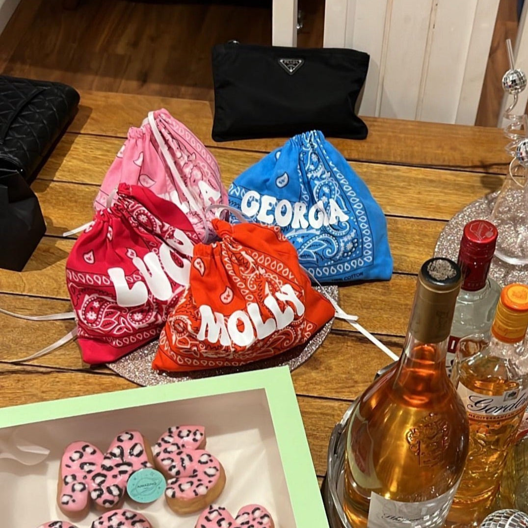Bandana Drawstring Pouch