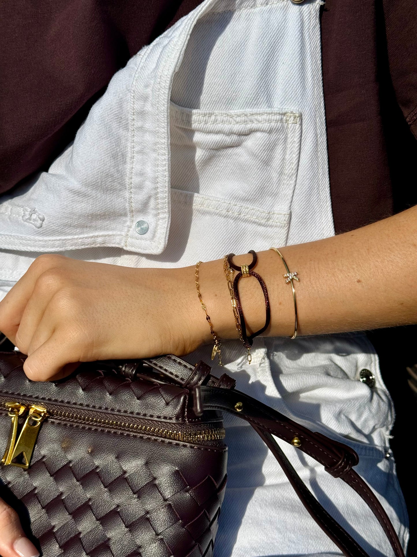 Initial Crystal Cuff