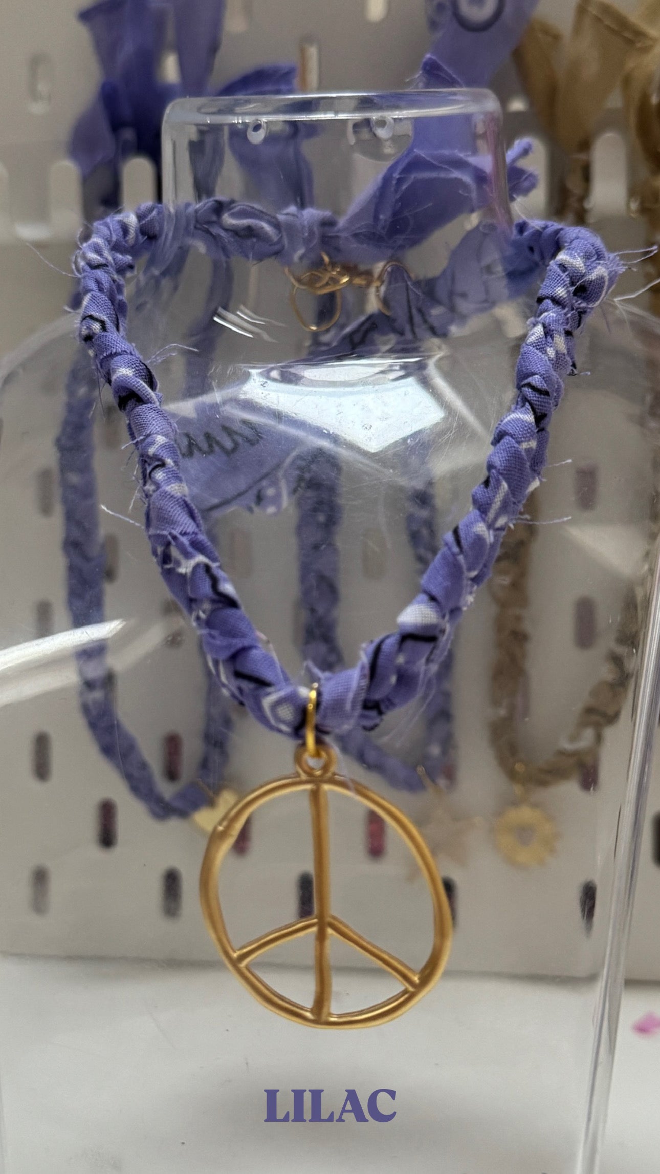 Peace Charm Bandana Necklace