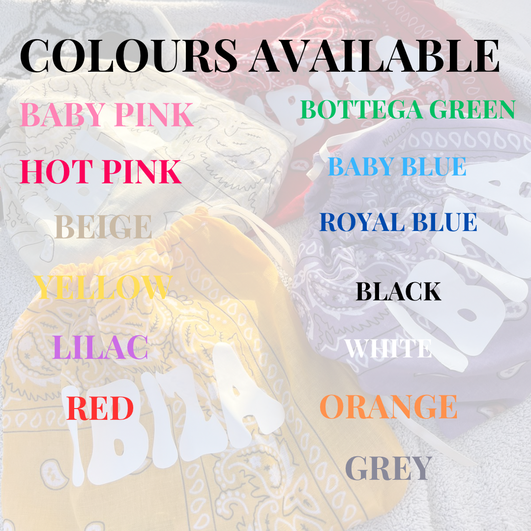 Mini Bandana Drawstring Pouch