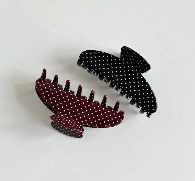 Polka Dot Hair Claw