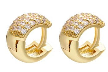 Mini Pave Huggies