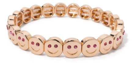 Gold Smiley Face Bracelet