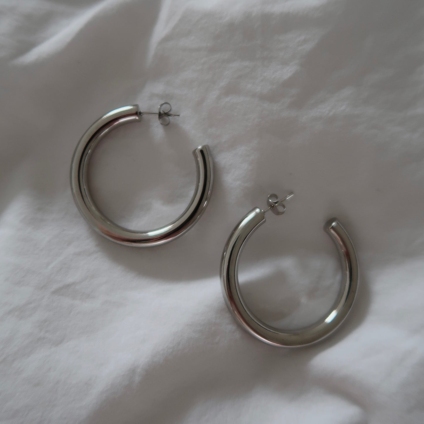 Stainless Steel Large Hoops