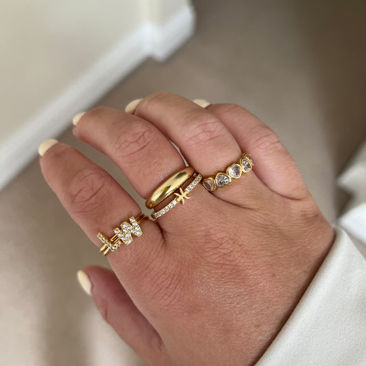 Skinny Domed Adjustable Ring