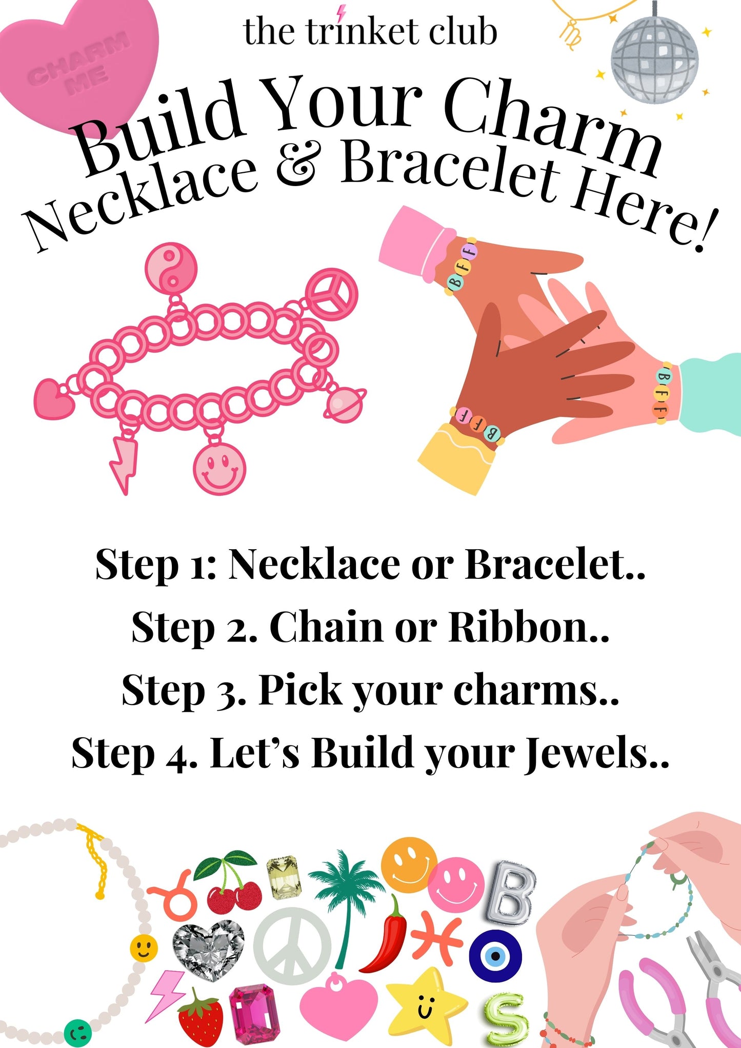 Build your own Chain Charm Necklace