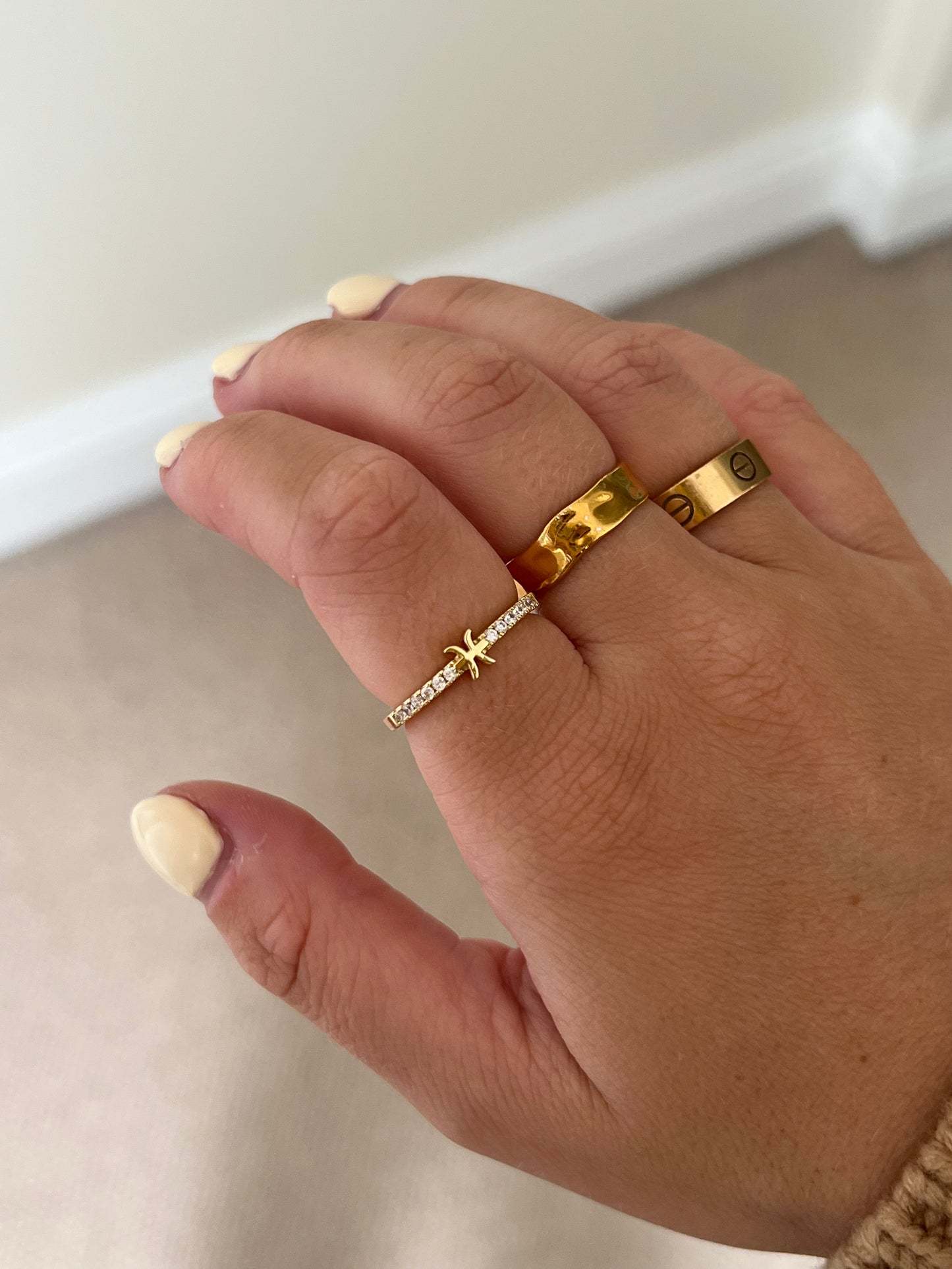 Starsign Crystal Adjustable Ring