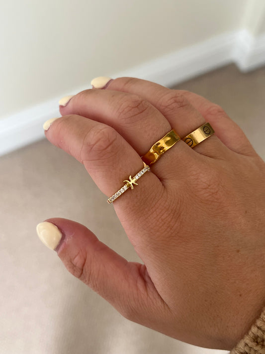 Starsign Crystal Adjustable Ring