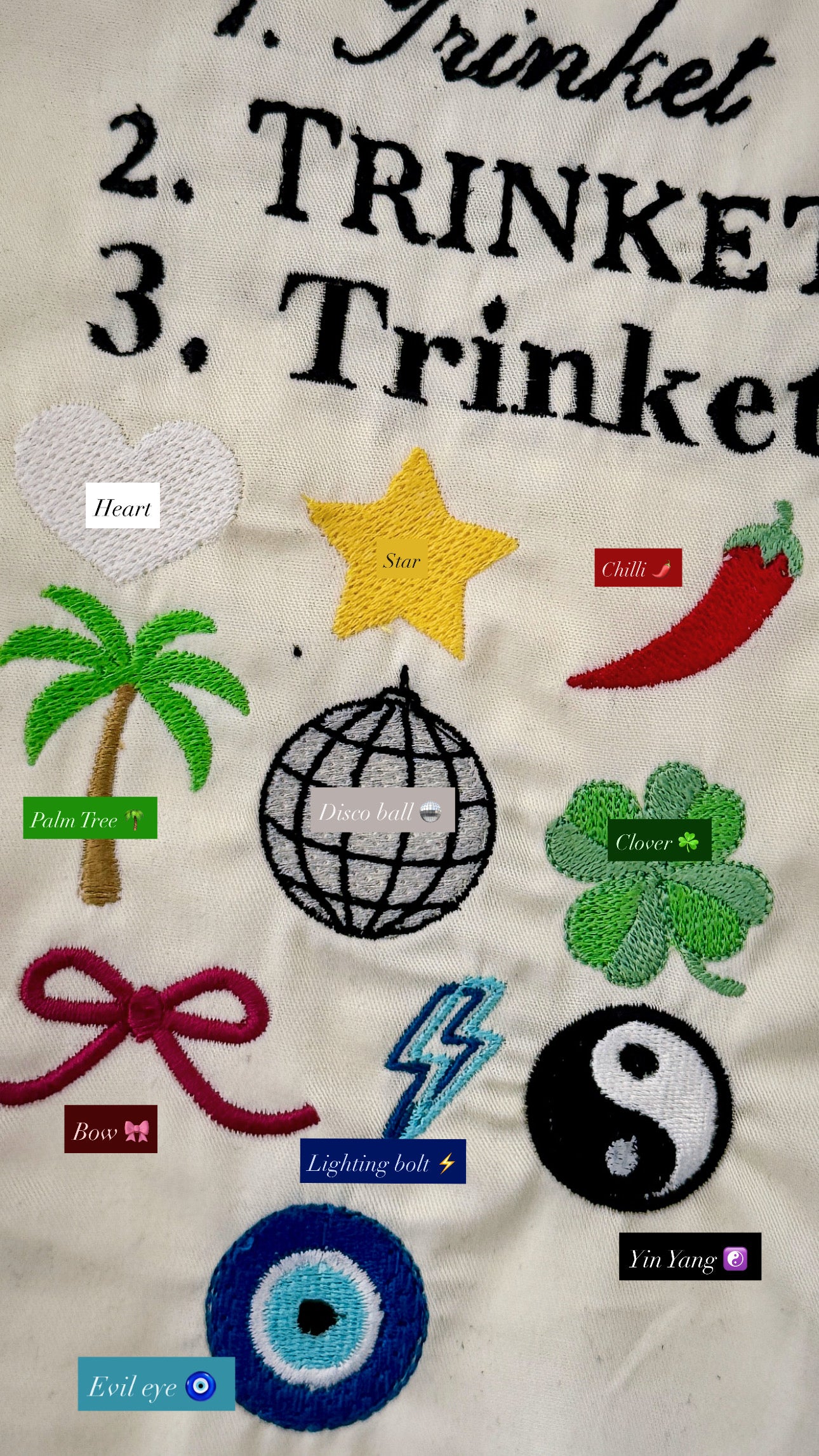 Denim & Bandana Personalised Charms