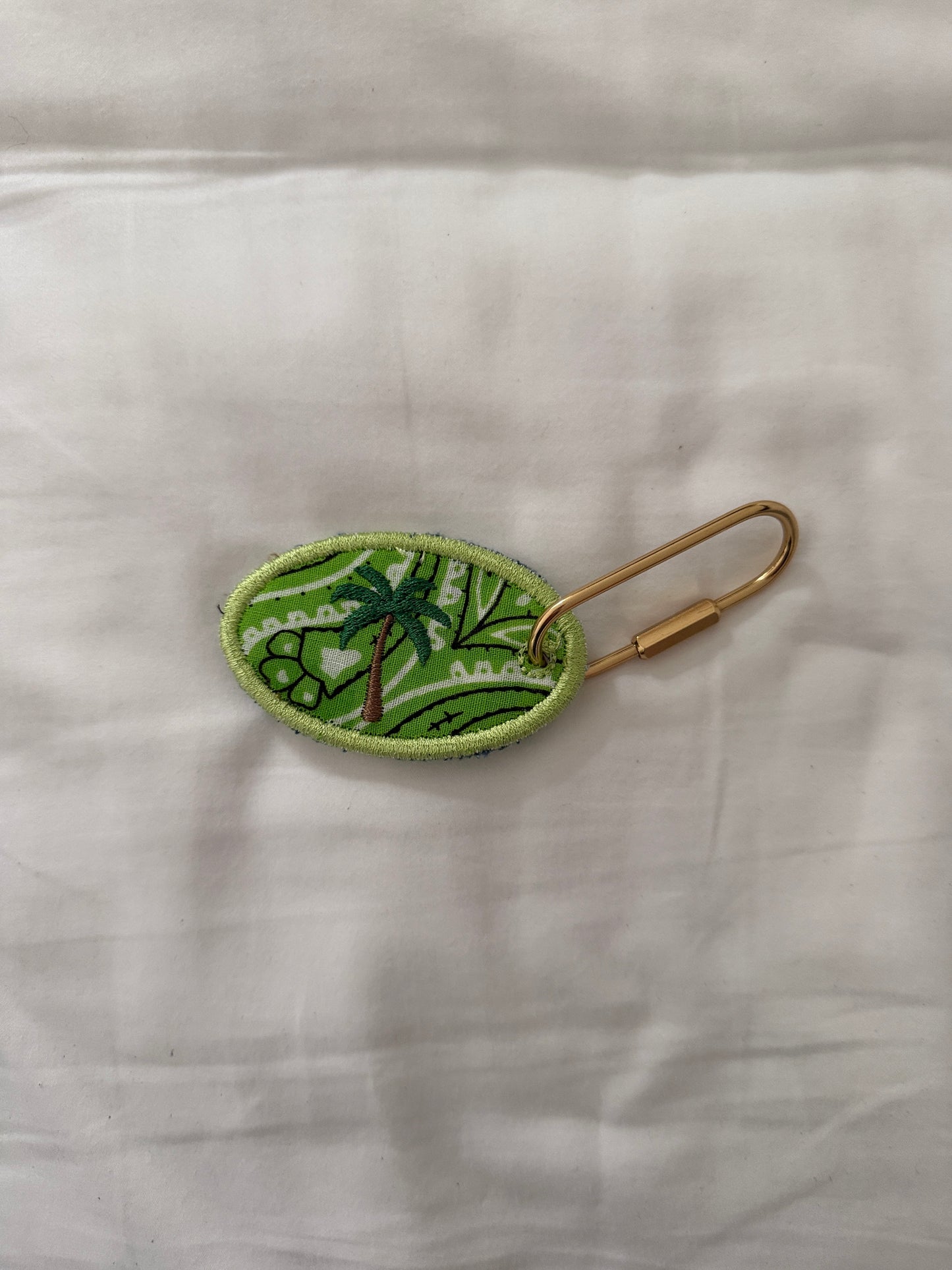 SAMPLE SALE 'IBIZA' GREEN DENIM CHARM