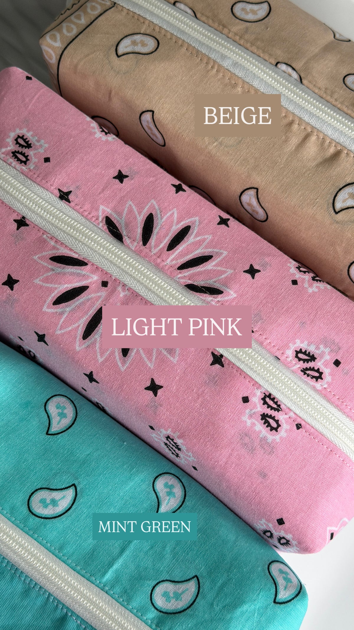 Boxy Bandana Makeup Bag