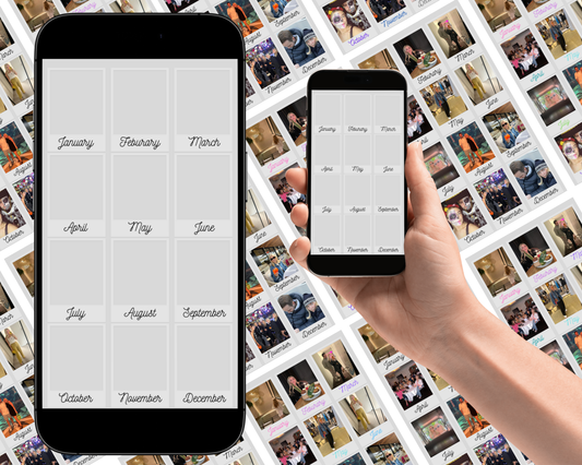 *DIGITAL PRODUCT* A Year in Polaroid Editable in Canva