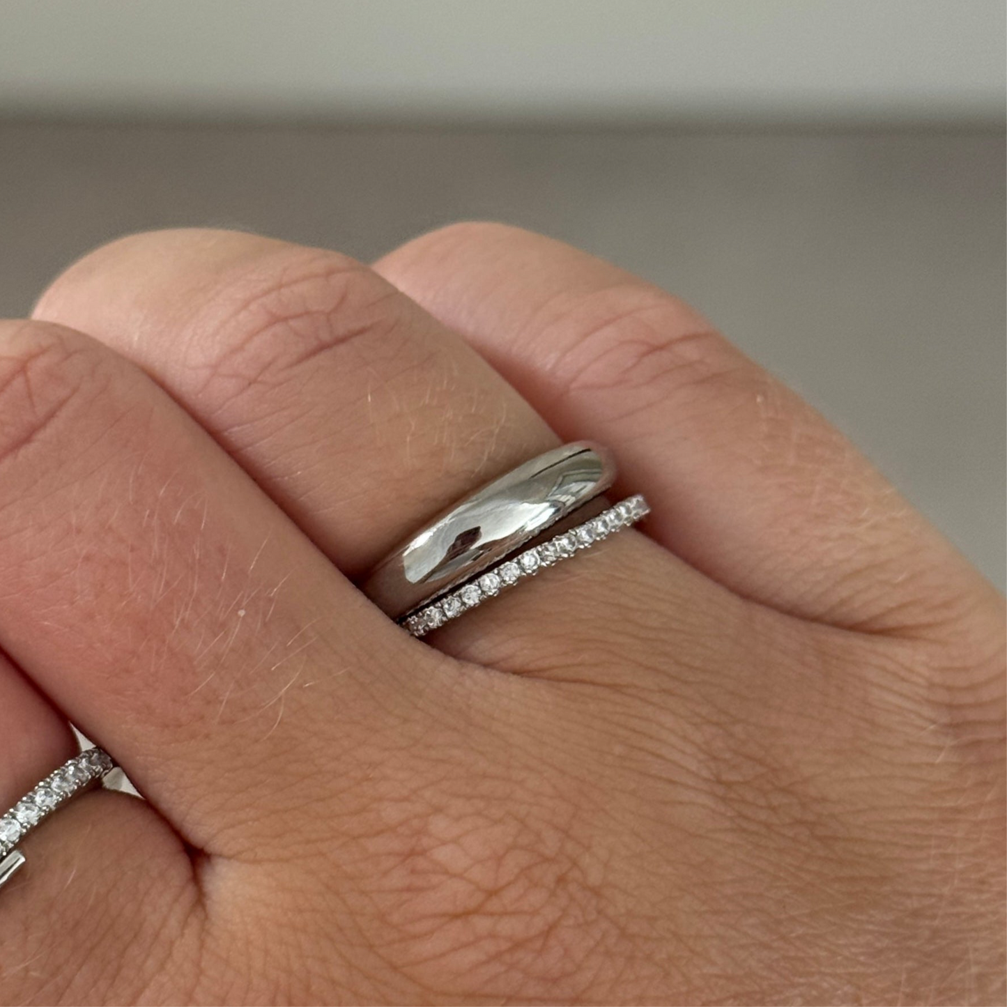 Crystal Thin Stacking Ring