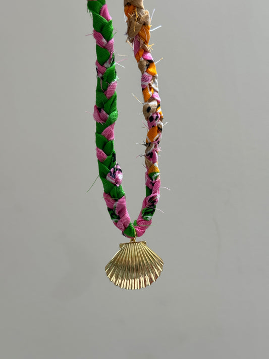 Shell Charm Bandana Necklace