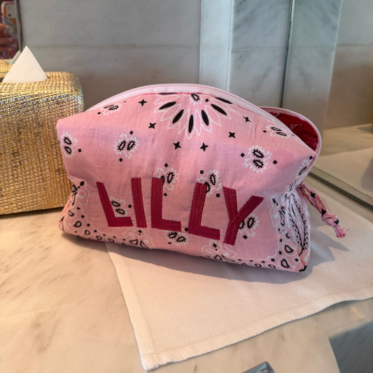 Boxy Bandana Makeup Bag
