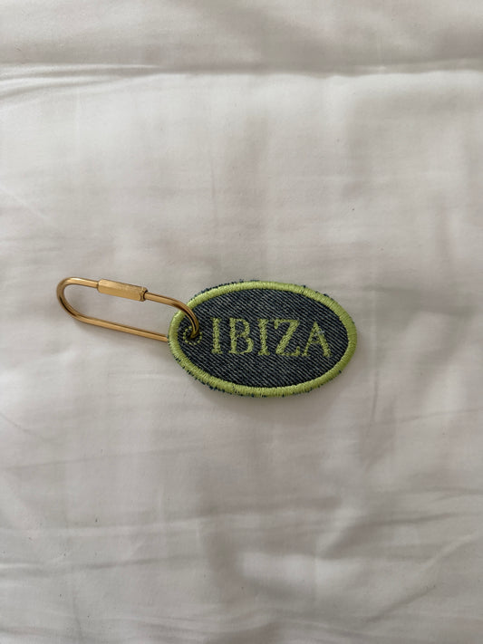 SAMPLE SALE 'IBIZA' GREEN DENIM CHARM