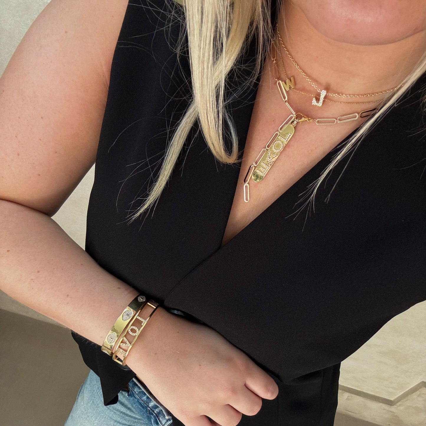 The Hailey Necklace in Gold