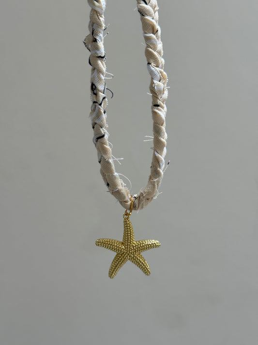 Starfish Charm Bandana Necklace