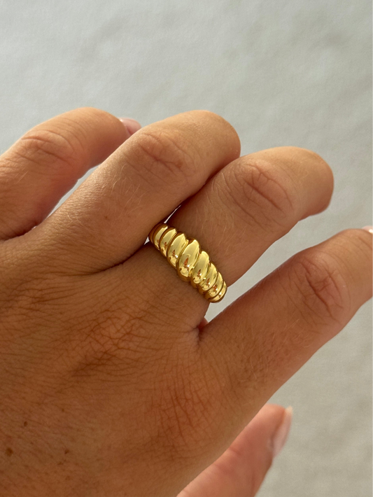 Twisted Croissant Ring