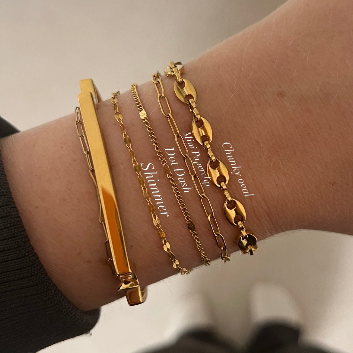 Mini Paperclip Chain Bracelet