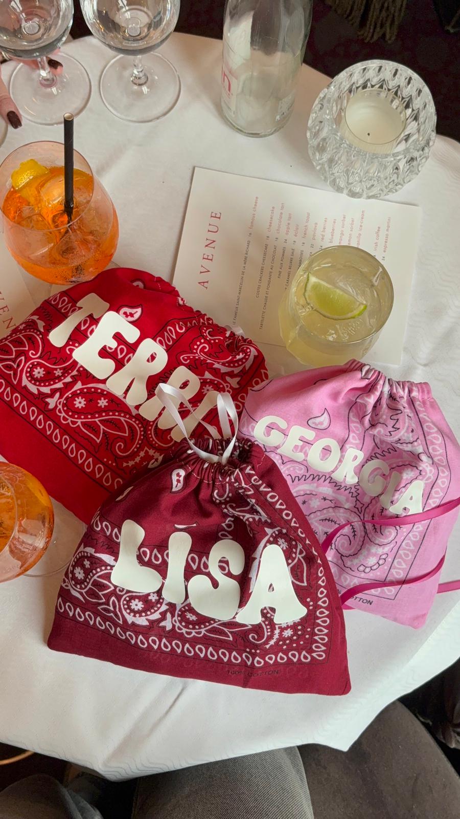 Bandana Drawstring Pouch