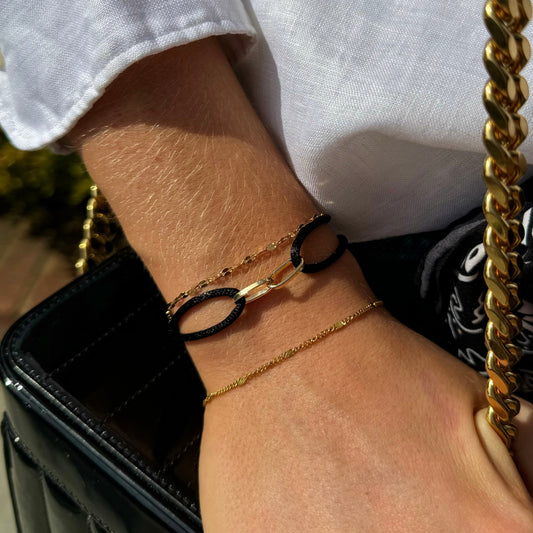 Chain Link Ribbon Bracelet
