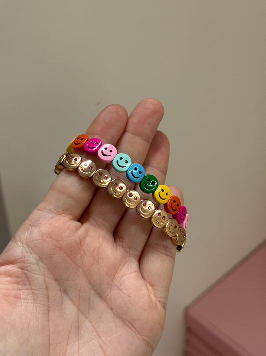 Rainbow Smiley Face Bracelet