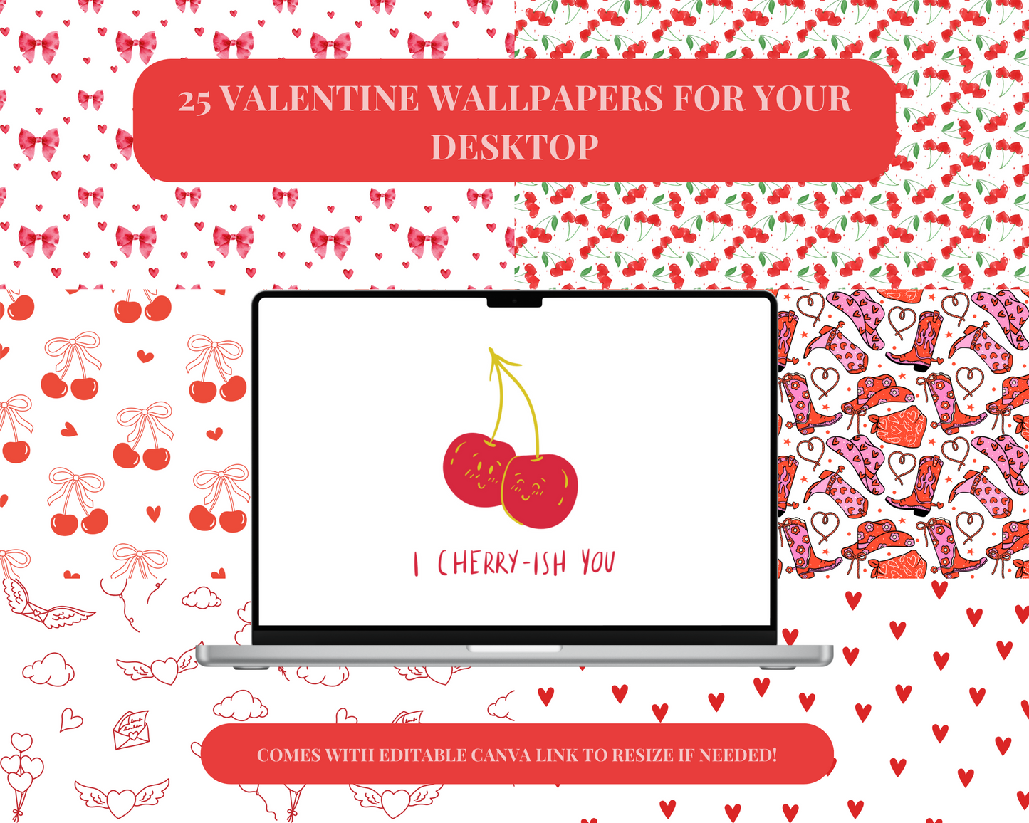 *DIGITAL PRODUCT* 25 VALENTINES Desktop Computer Wallpapers