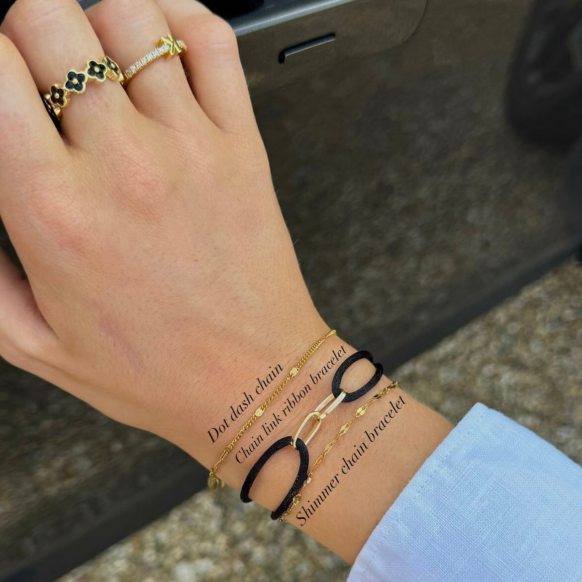 Dot Dash Chain Bracelet