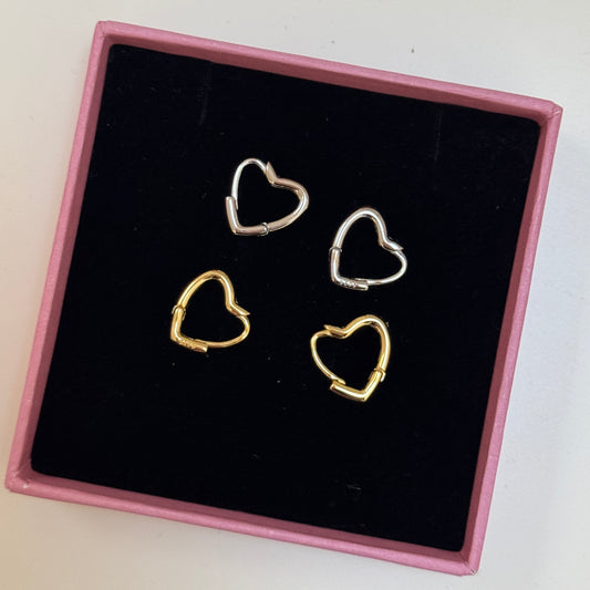 925 Heart Hoops