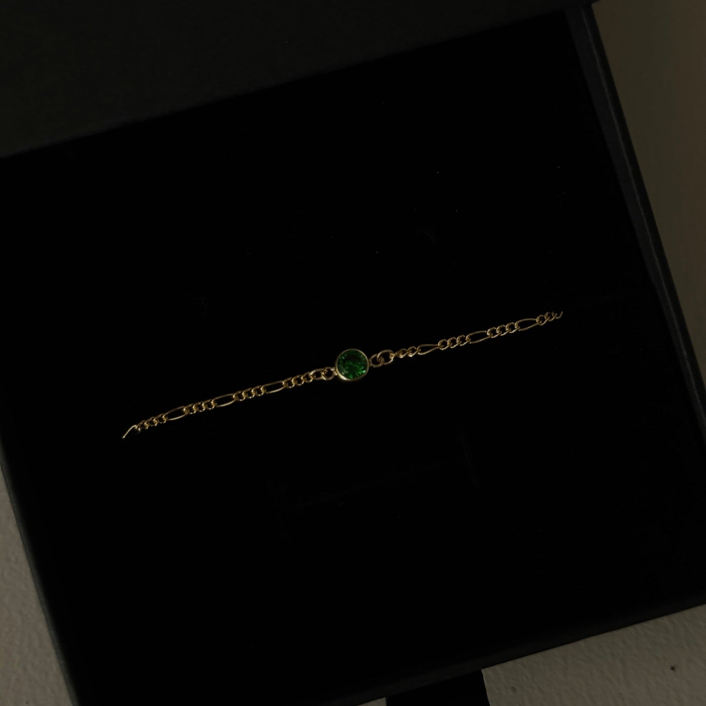 Gold Filled Birthstone Charm Chain Bracelet