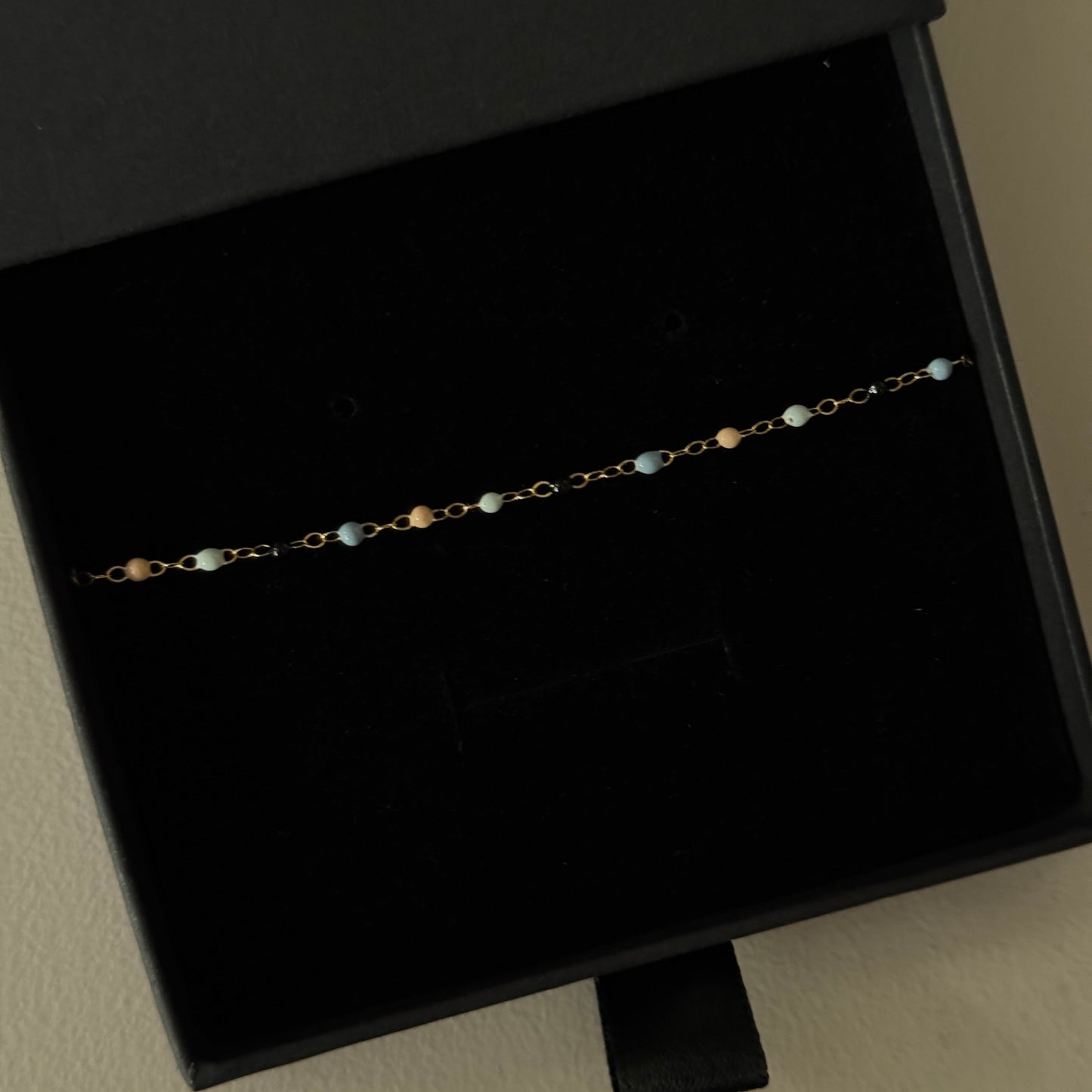 Gold Filled Coloured Beaded Necklace