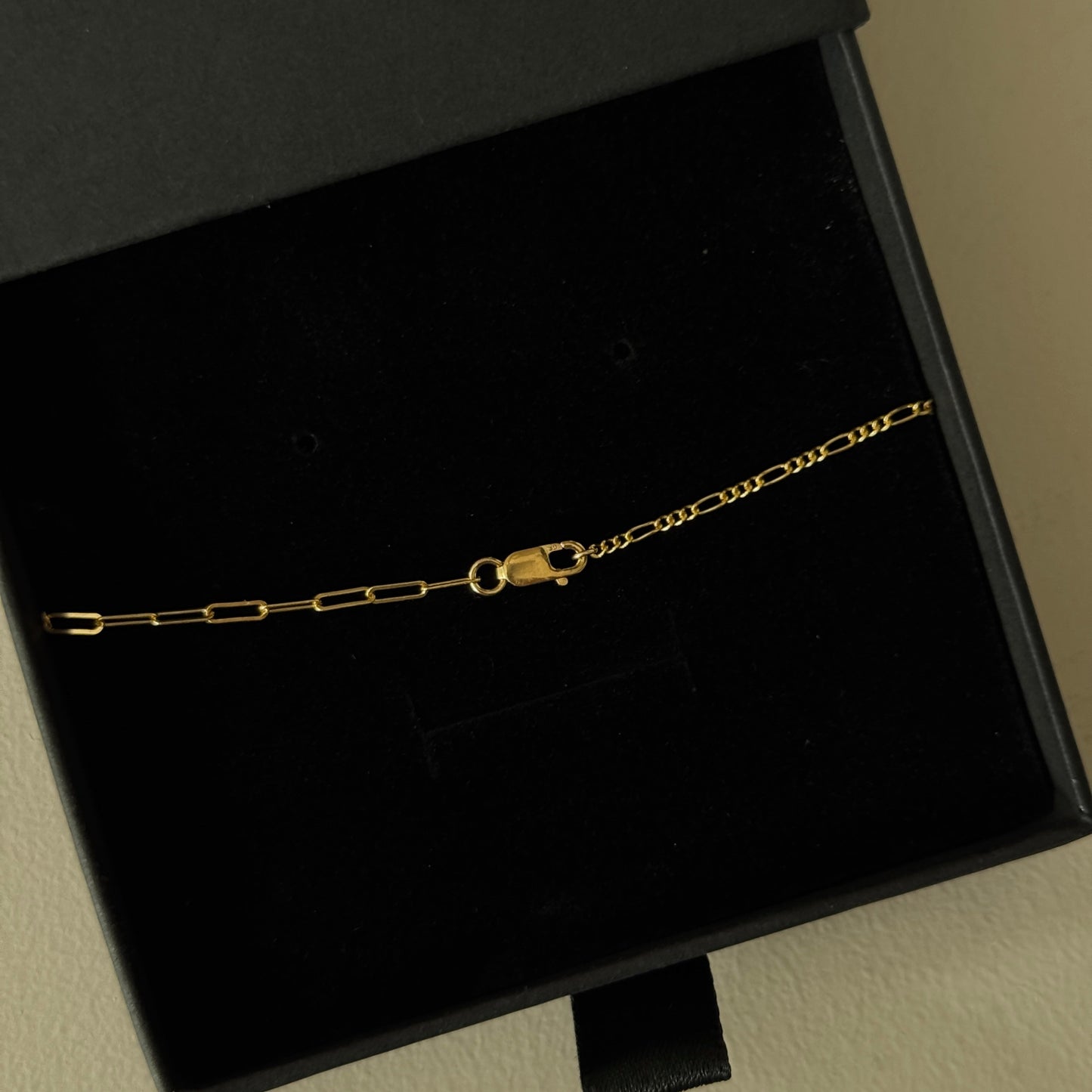 Gold Vermeil Zodiac Charm with Gold Filled Chain Anklet