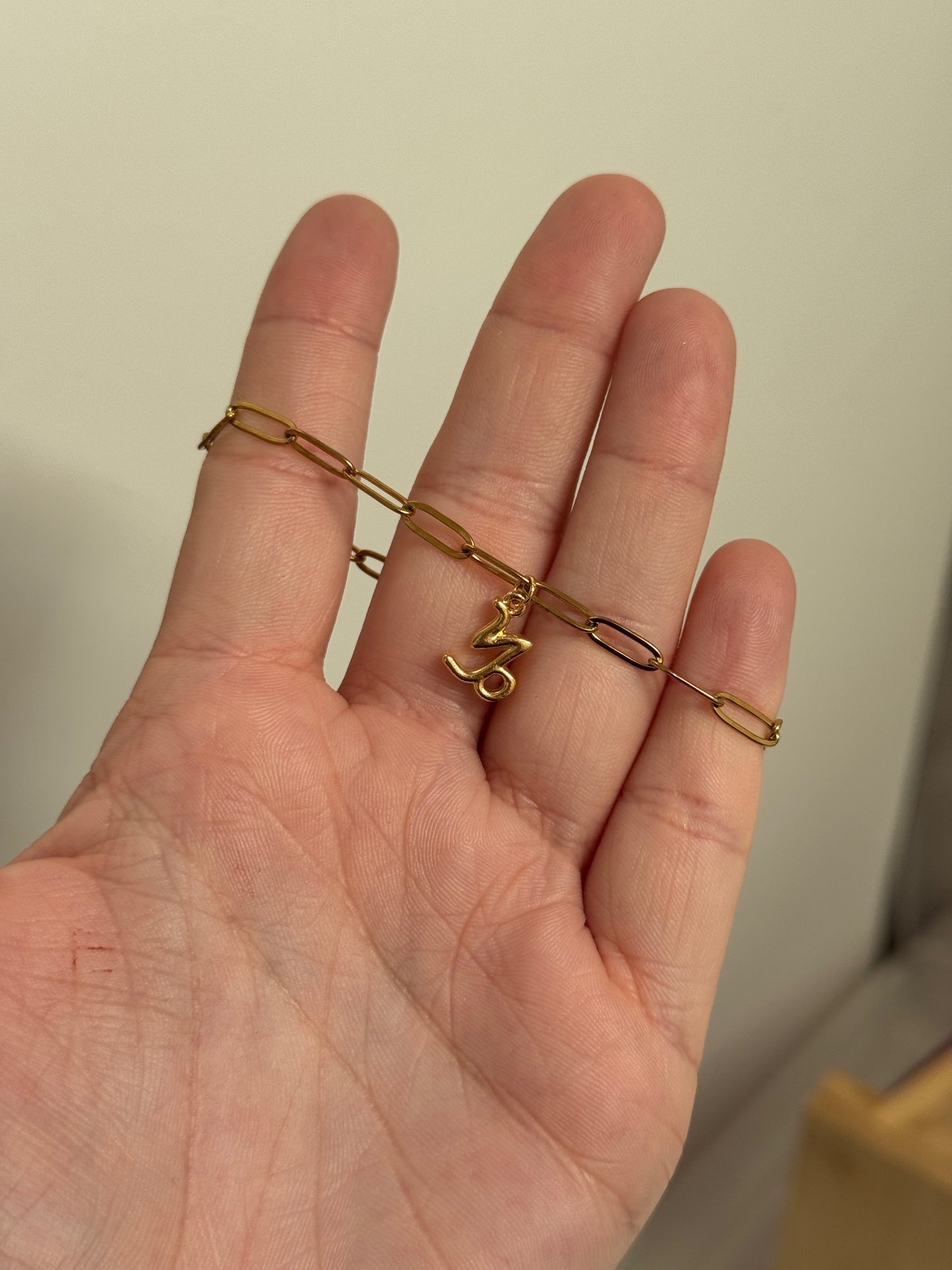 Starsign Charm Chain Bracelet
