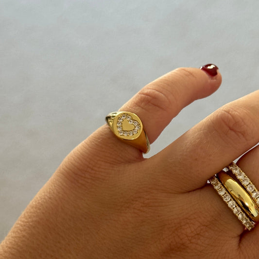 Heart Signet Ring
