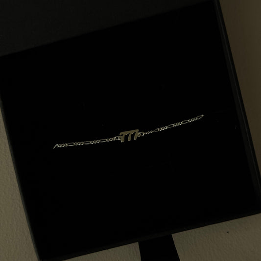 Sterling Silver Angel Number Chain Bracelet