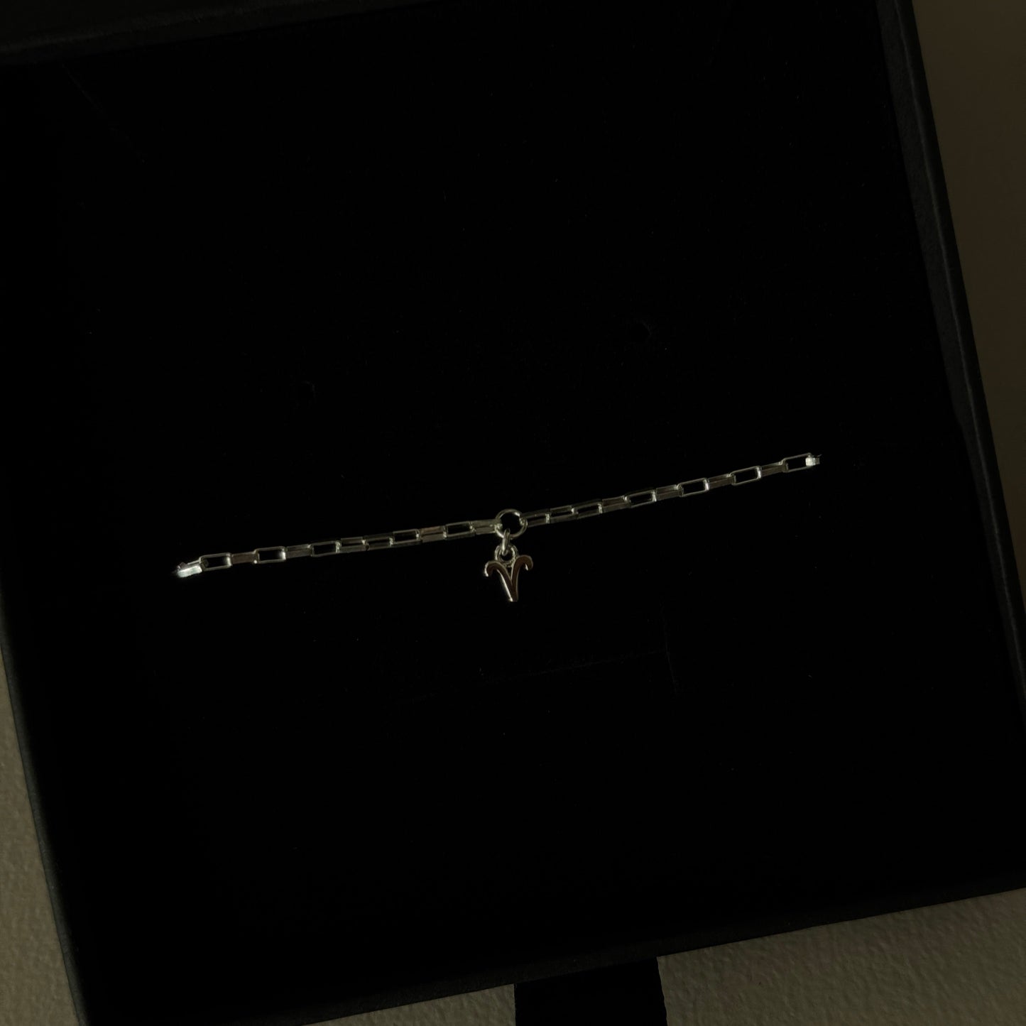 Sterling Silver Zodiac Charm Chain Anklet