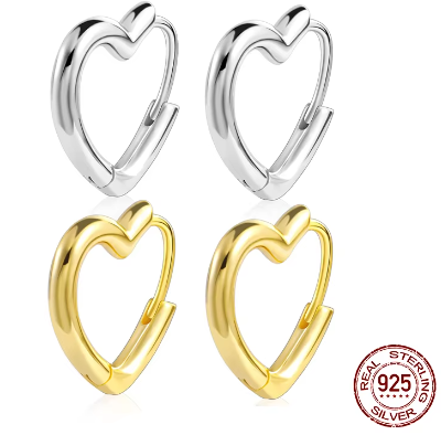 925 Heart Hoops