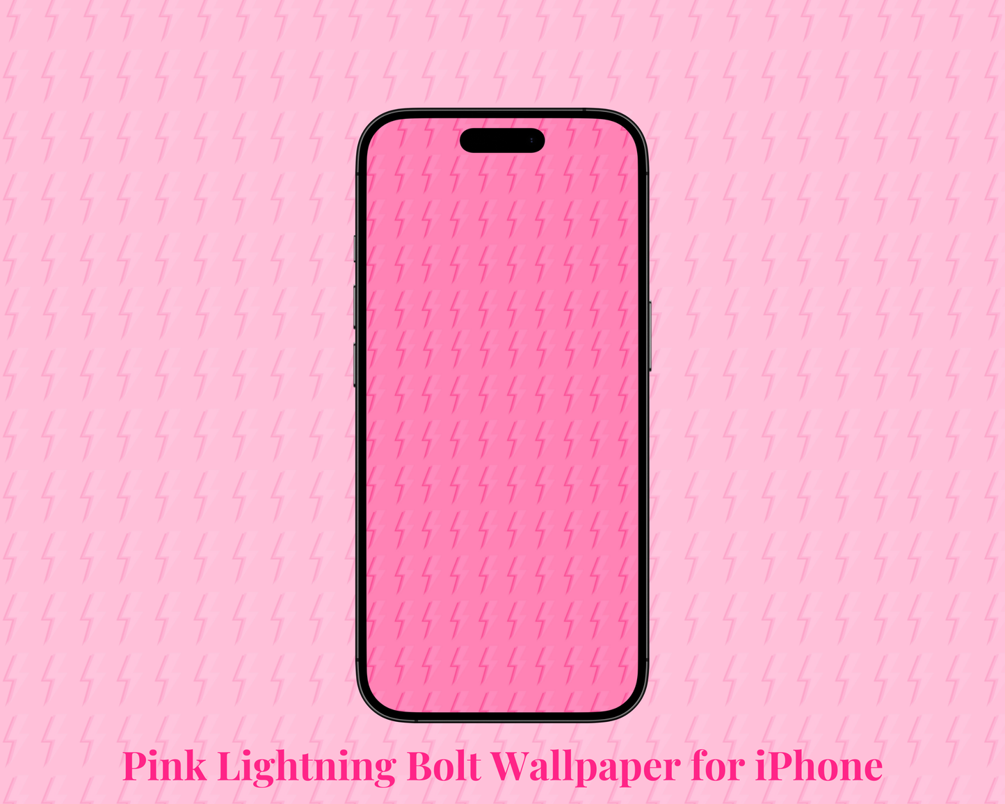 *DIGITAL PRODUCT* Pink Lightning Bolt Wallpaper