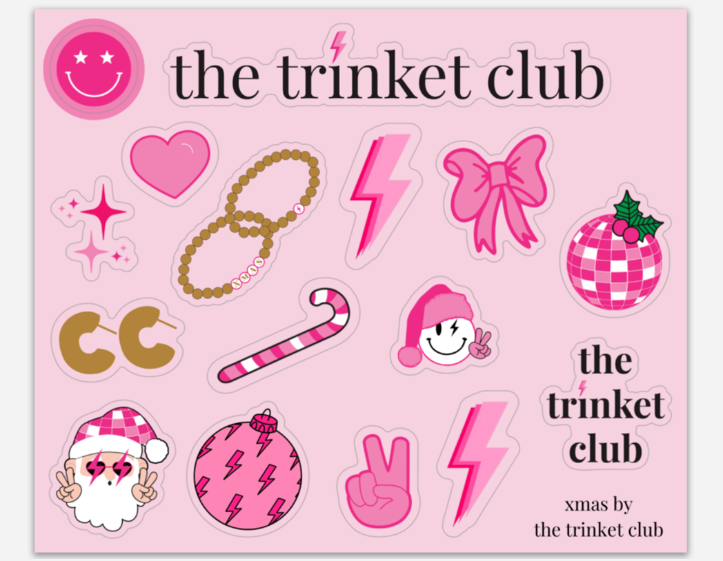 The Trinket Club XMAS Sticker Sheet